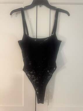 Edikted Black Lace Bodysuit Size M